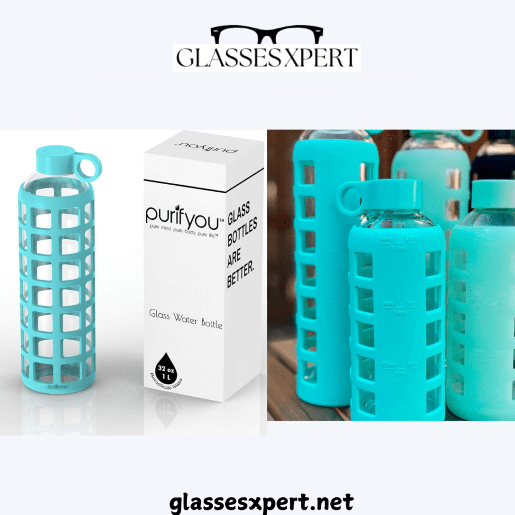 Pureif You Best oz Glass Water Bottle