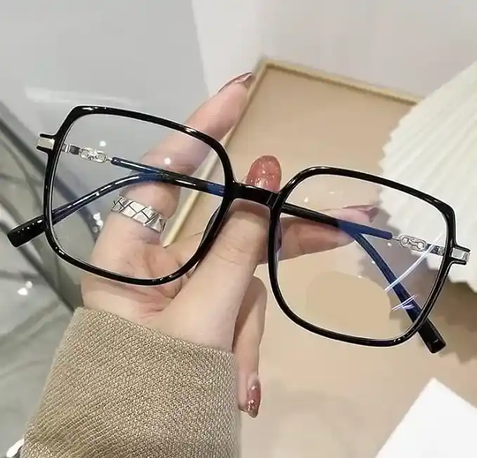 big size square frame glasses