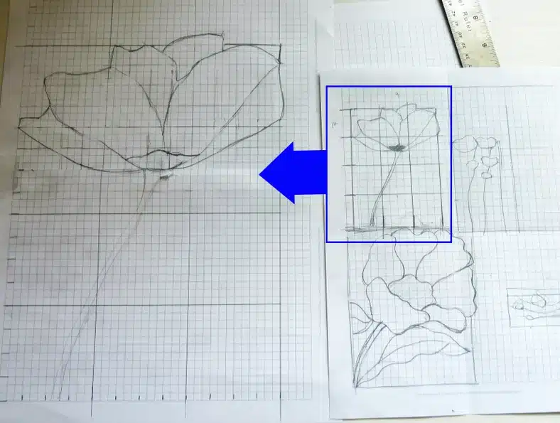 pattern making for stained glass art