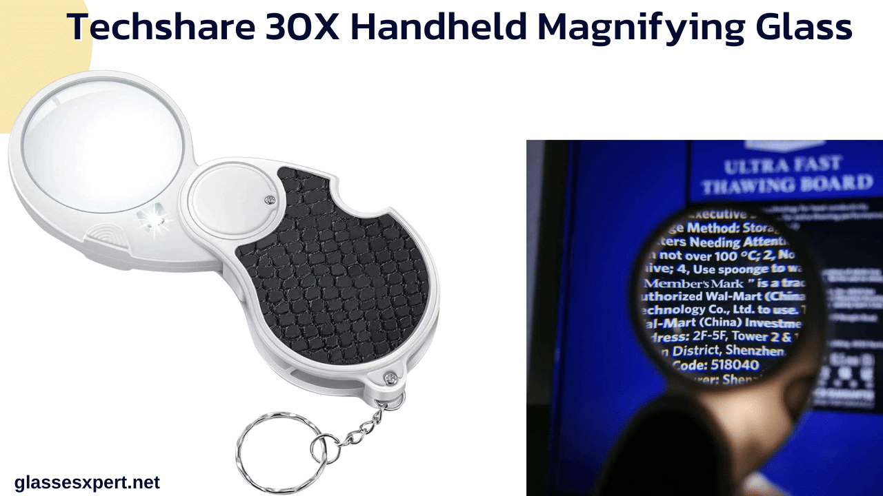 Techshare 30X Handheld Magnifying Glass 