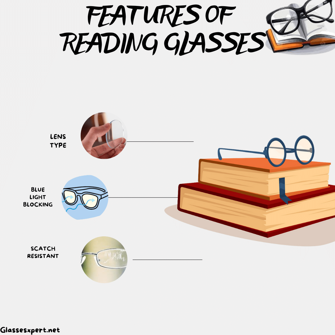 features of reading glasses