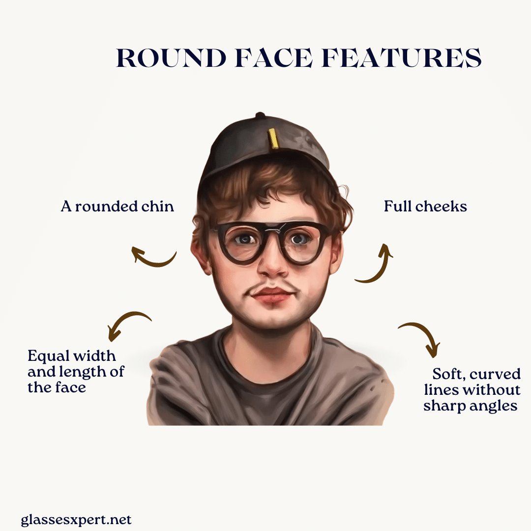 Round Face Shape Features