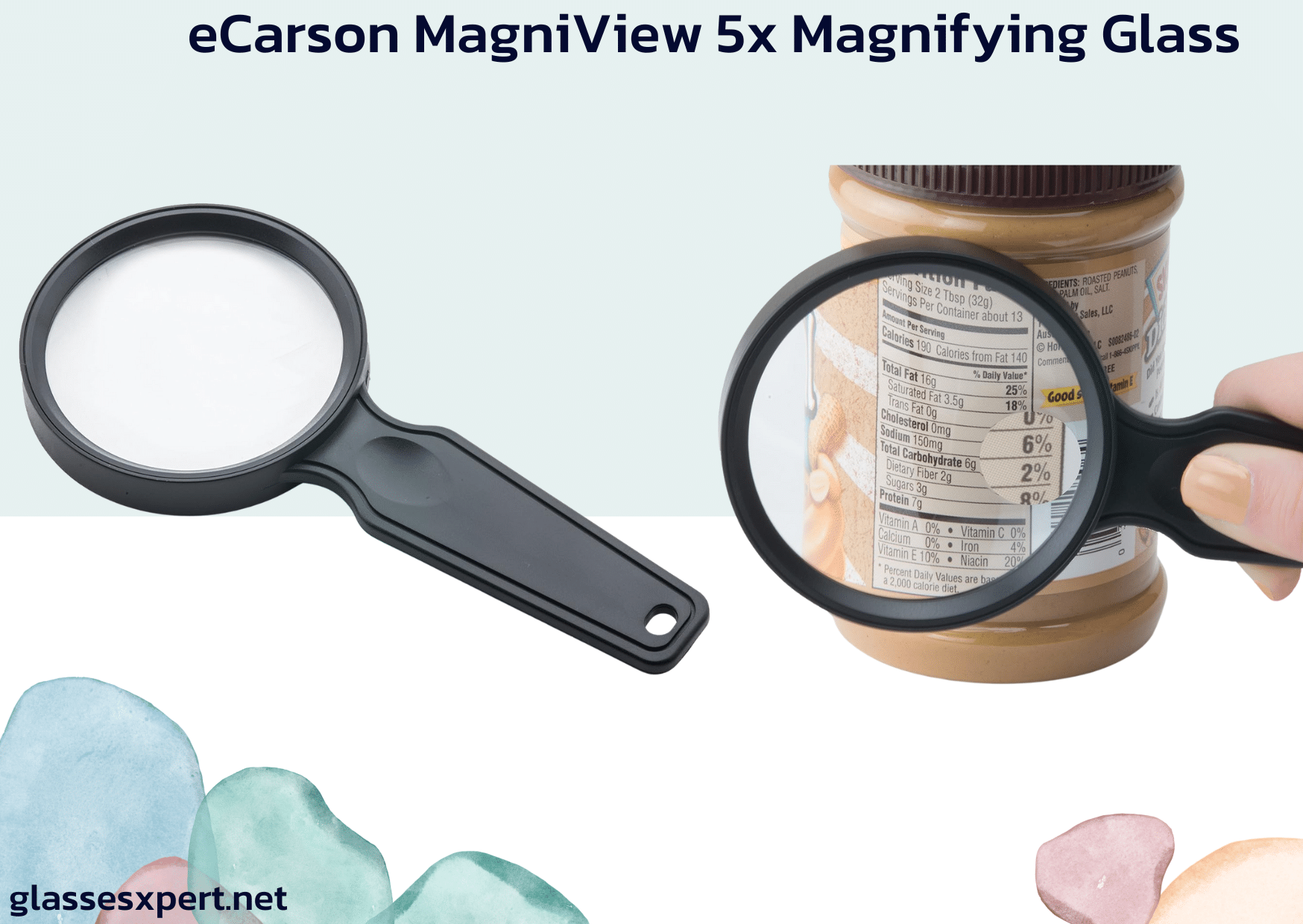 1. Carson MagniView 5x Magnifying Glass 