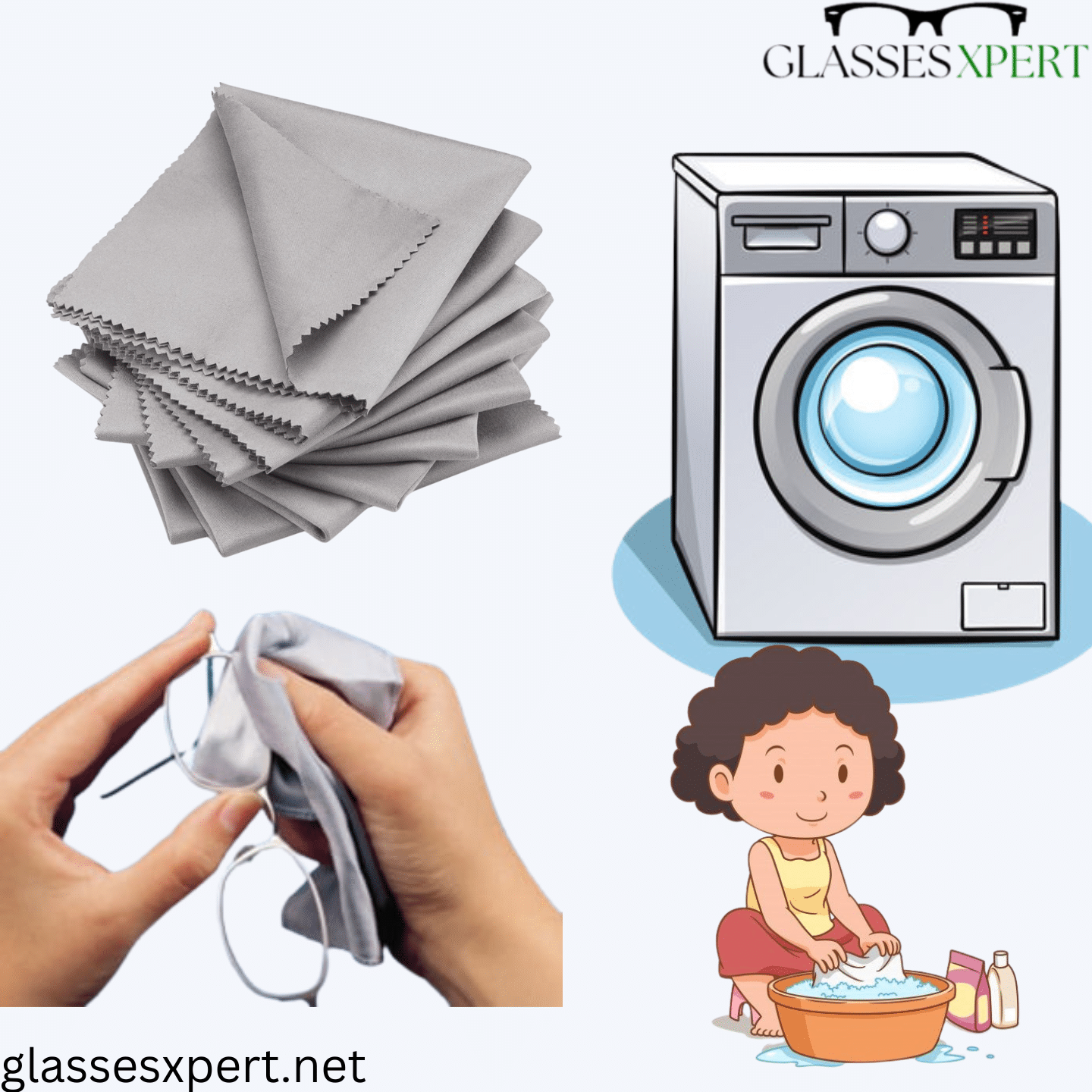 Wash Your Microfiber Eyeglass Cloth Regularly  