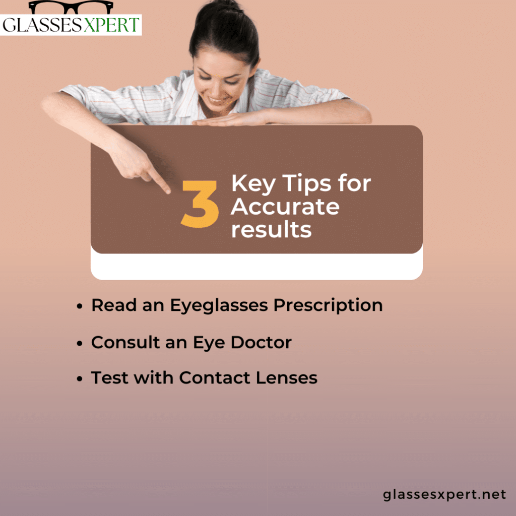 key tips for accurate result for the eye sight chart